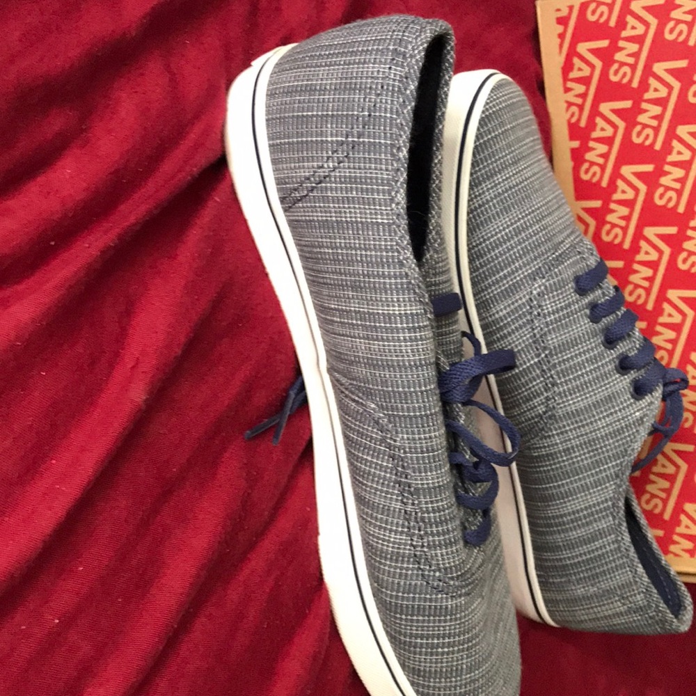 Beach glass true white vans